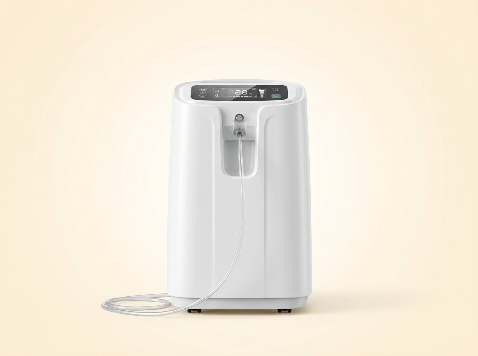 Stationary oxygen concentrator for home use