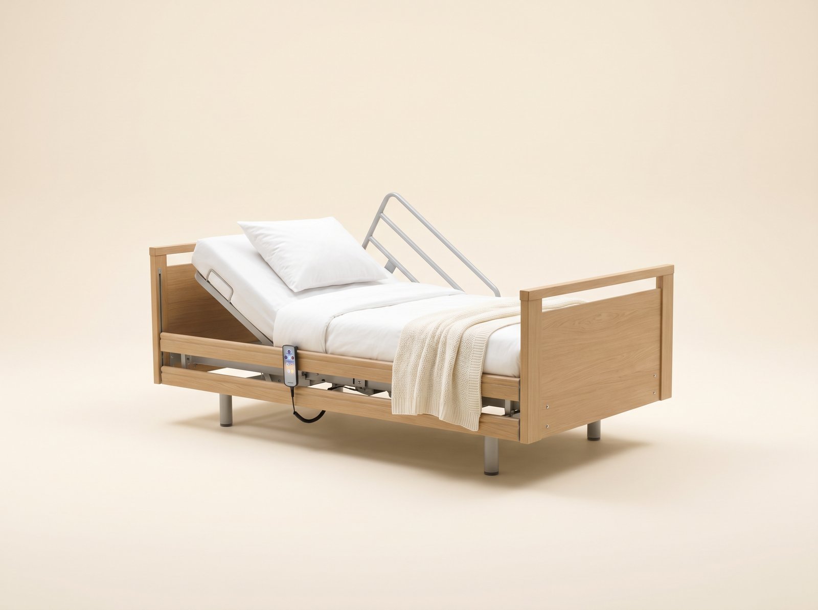 Adjustable hospital bed for home recovery